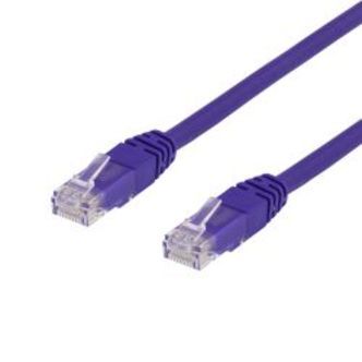 Deltaco U/utp Cat6 Patch Cable, Lszh, 1m, Purple