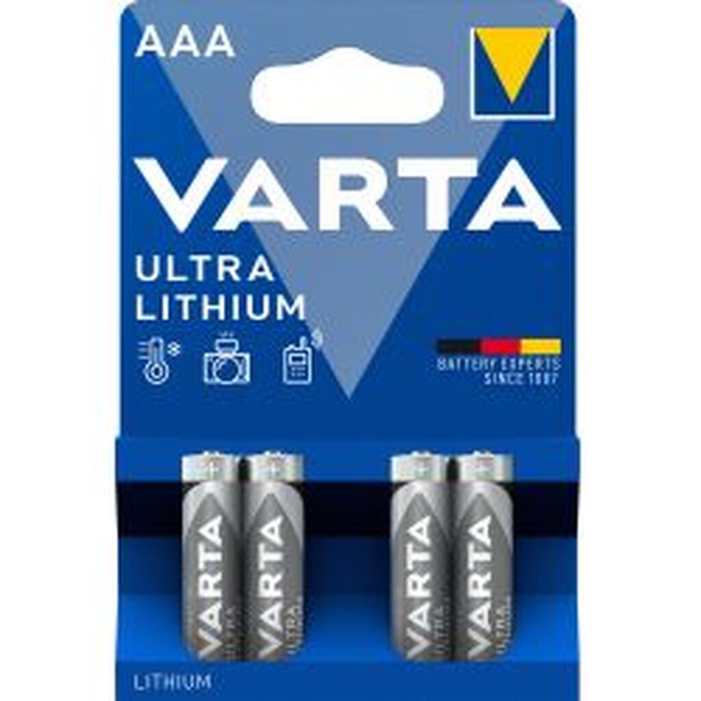 Varta Professional Lithium Aaa 4 Pack (b) - Batteri
