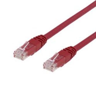 Deltaco U/utp Cat6 Patch Cable, Lszh, 10m, Red