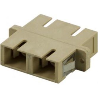 Deltaco Fiber Coupler Snap-in, 2xsc-sc, Multimode, Duplex, Beige