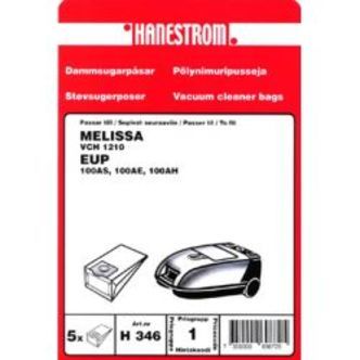 Hanestroem Dammsugarpåsar Melissa Vch1210,eup100as/ae/ah