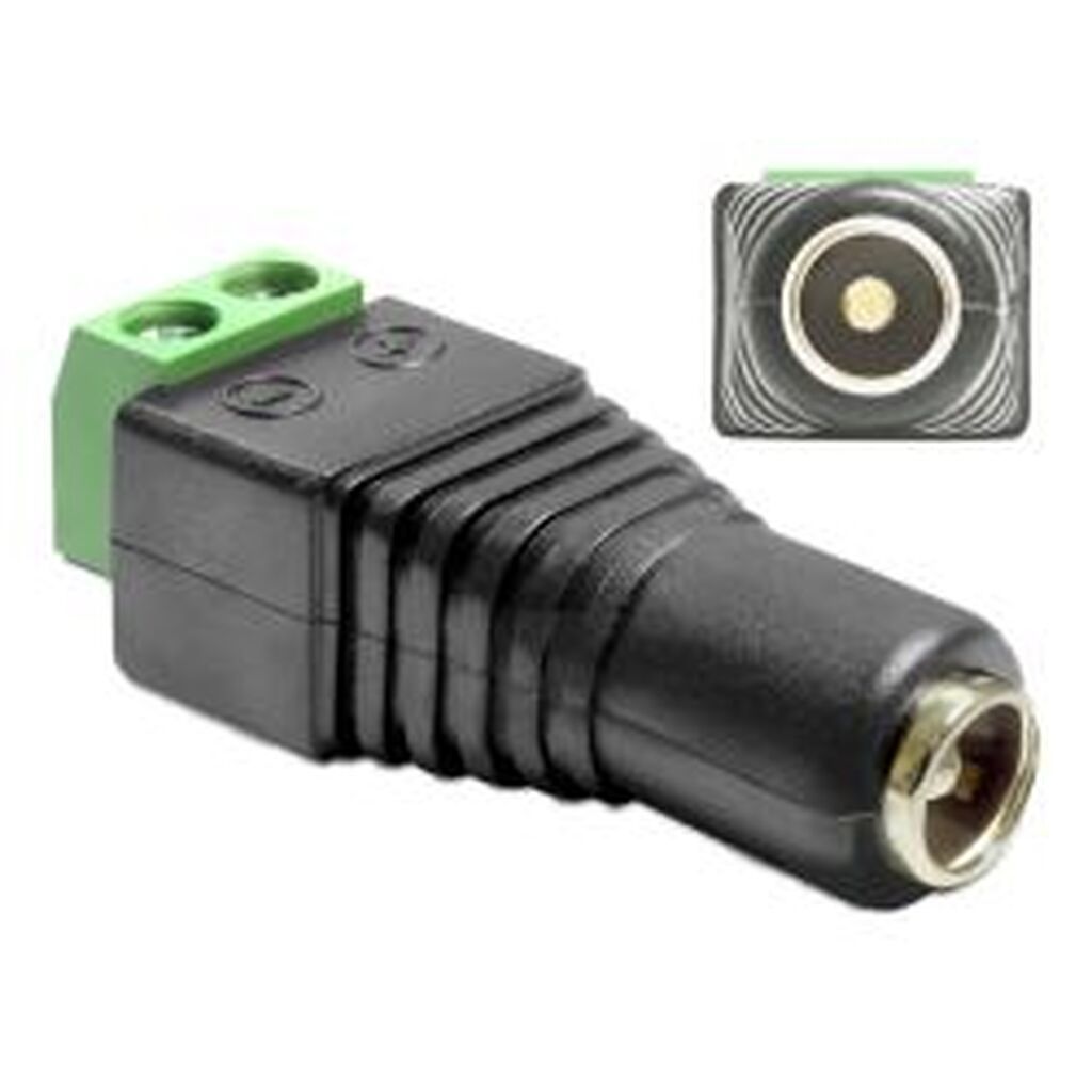 Delock Adapter Dc 5.5 X 2.5 Mm Female &gt; Terminal Block 2 Pin