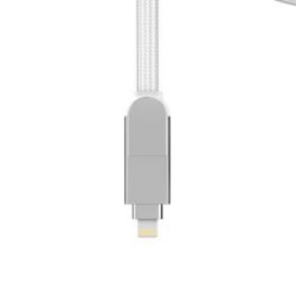 Rollingsquare Incharge Xl, Usb -c/lightning/micro Usb, 3m, White
