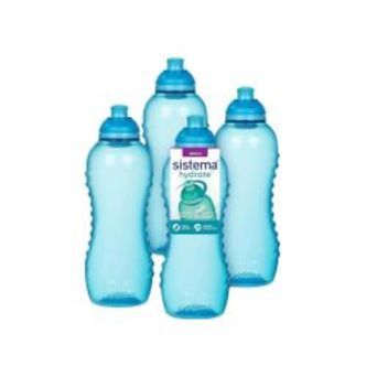 Sistema 460ml Squeeze Bottle Blue 4 Pack Ecom - Drikkeflaske
