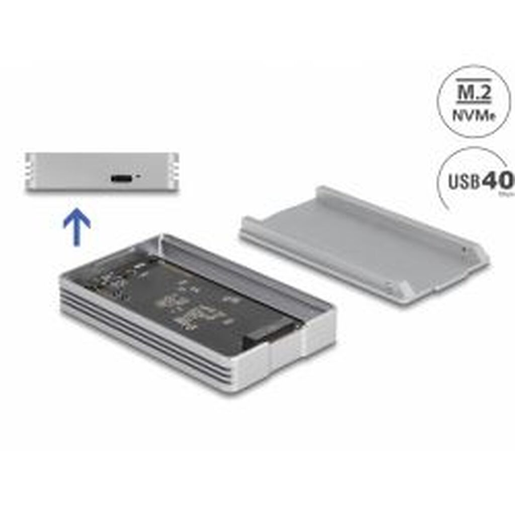 Delock Usb4? 40 Gbps Enclosure For 1 X M.2 Nvme Ssd - Tool Free
