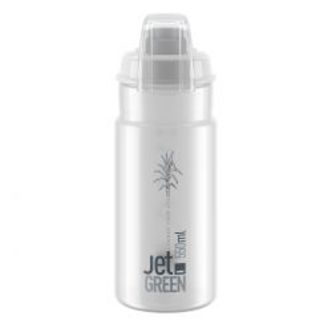 Elite Bottle Jet Green+ Clear Grey Logo 550ml - Drikkeflaske