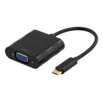 Deltaco Usb 3.1 To Vga Adapter Type C Ma Vga Fe 1080p Bag Black