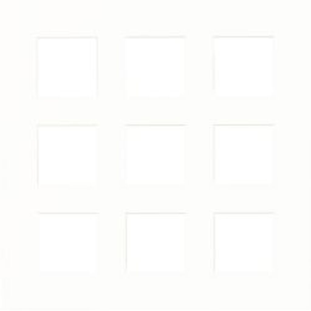 Focus Passepartout 50x50 / Collage 9 pic Polar White - Ramme