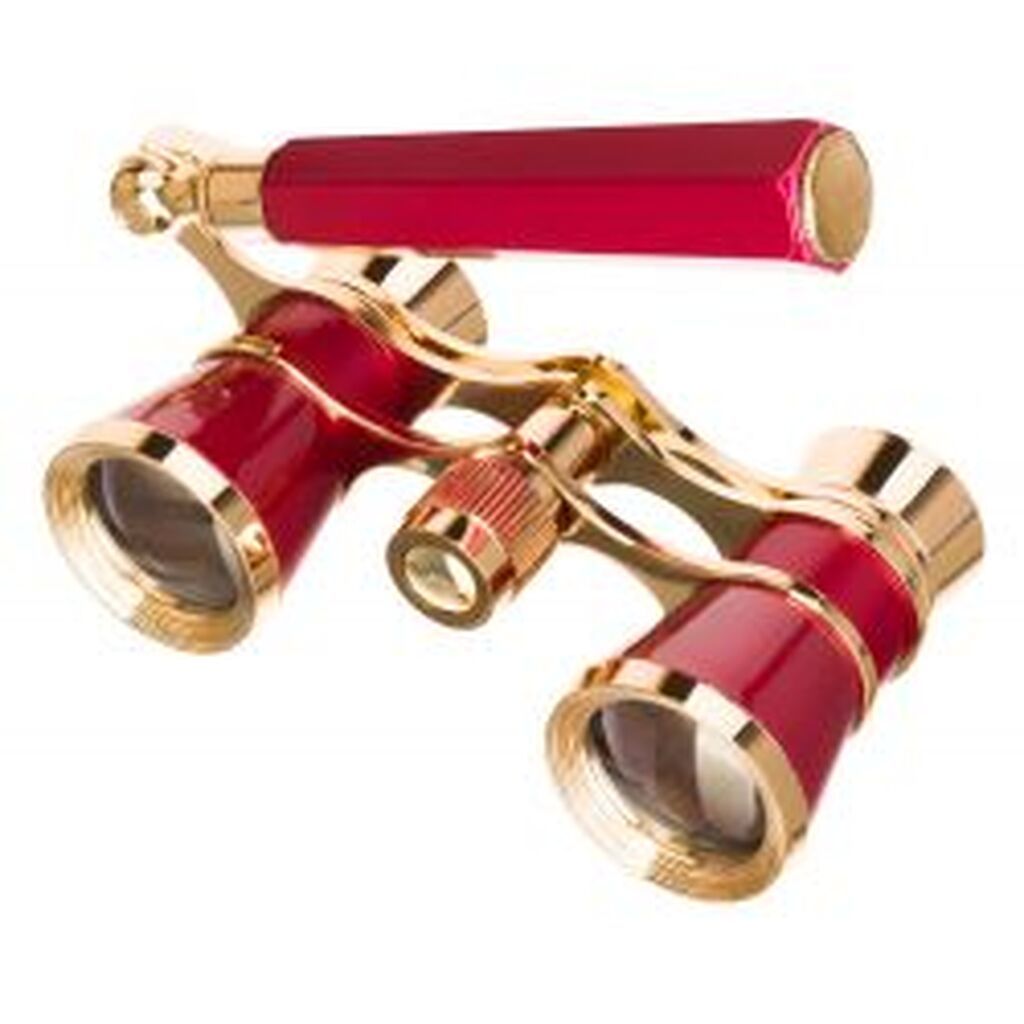 Levenhuk Broadway 325E Red Lorgnette Opera Glasses - Kikkert