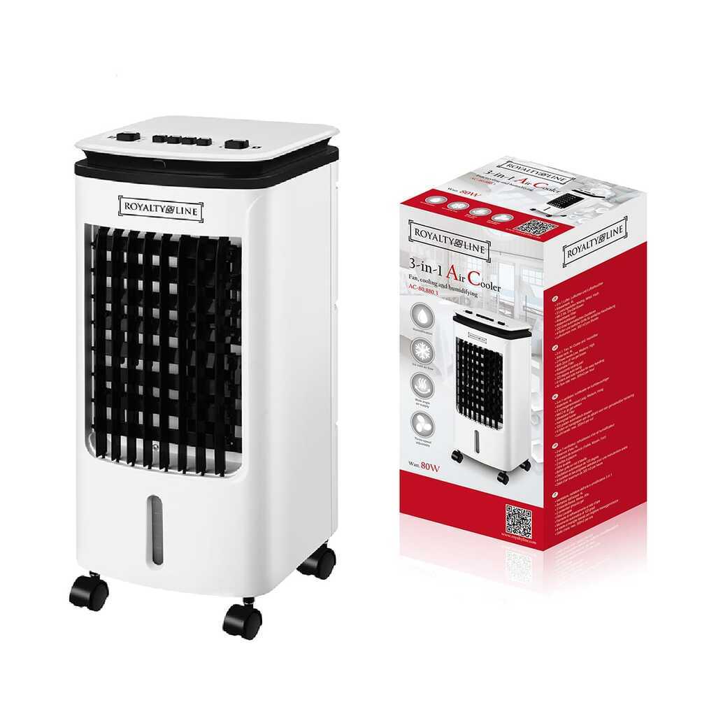 Luftkøler 3-i-1 - Air Cooler fra Royalty Line (4 liter tank)
