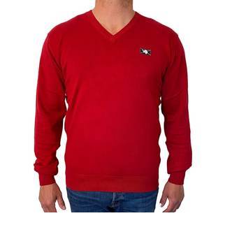Sweatshirt Wilford Knit fra Vinson Camp i Jester Red - EU Medium