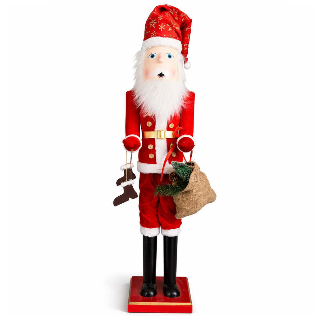 Nøddeknækker figurer i Træ  - 90 cm - 2 forskellige figurer - - Model 1
