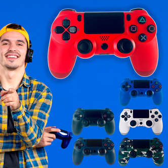 PS4 Trådløs Controller m. Touchpad og vibration - rød