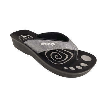 Sandaler Aerosoft - Model 825 m. glimmer - - Sølv / EU 38