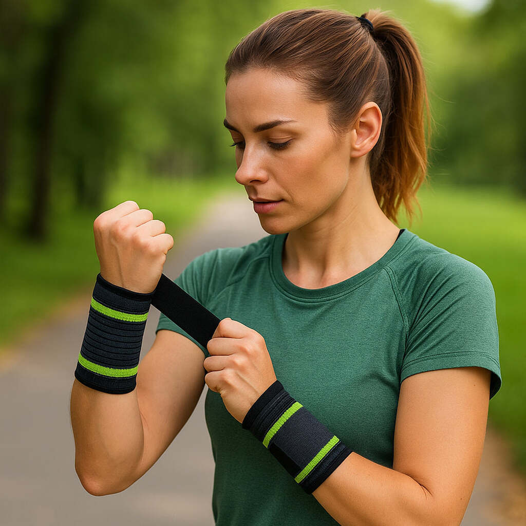 Håndledsstøtte med kompression