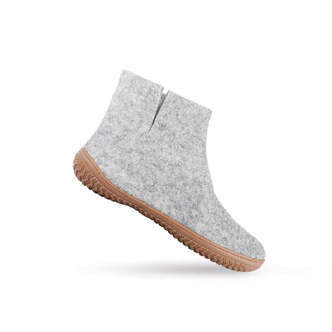 Uldstøvle (100% ren uld) m/Gummisål  - Dansk Design fra SHUS - graat / 40