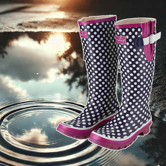 Høje gummistøvler til damer  -  stilfulde, komfortable og vandtætte - 39
