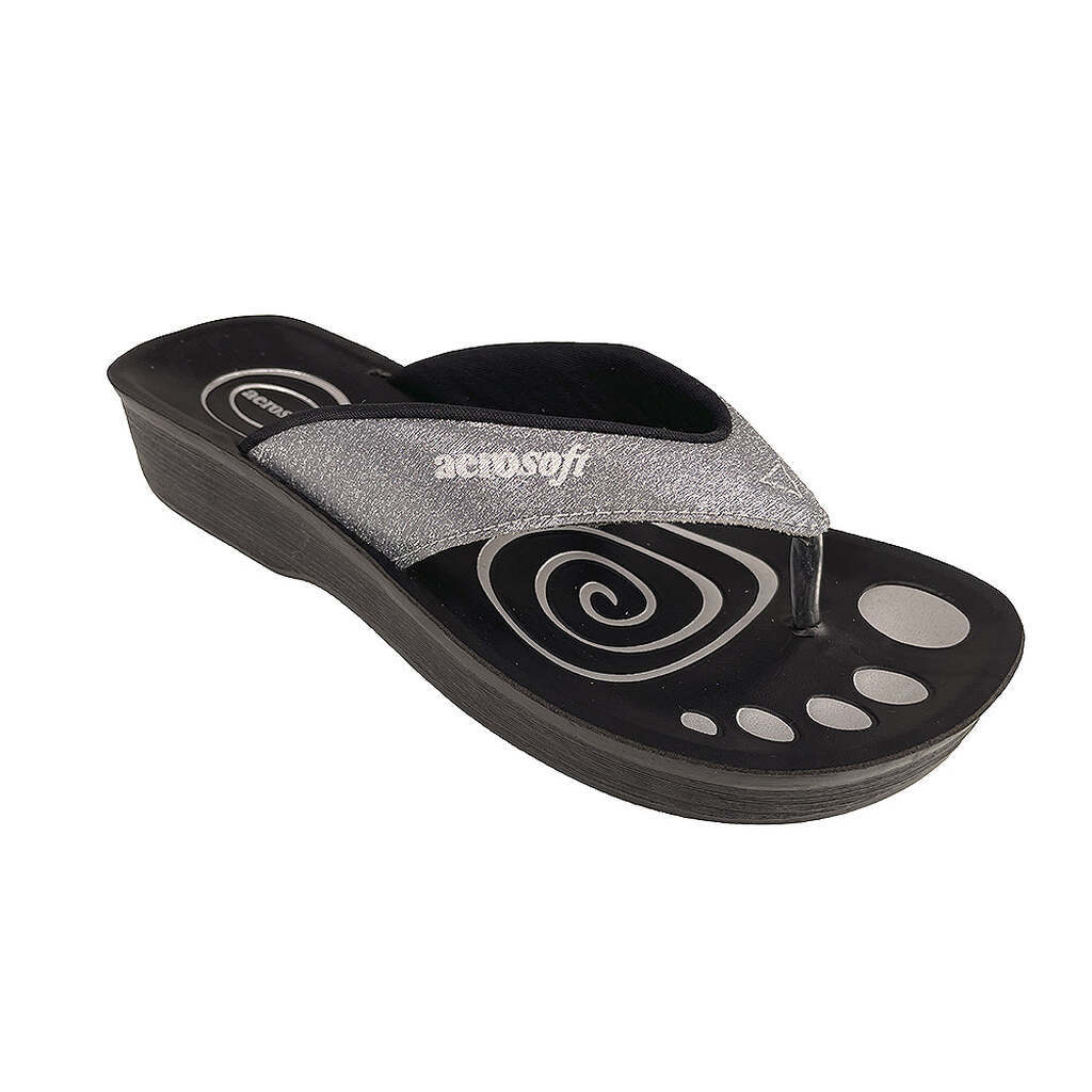 Sandaler Aerosoft - Model 825 m. glimmer - - Sølv / EU 40