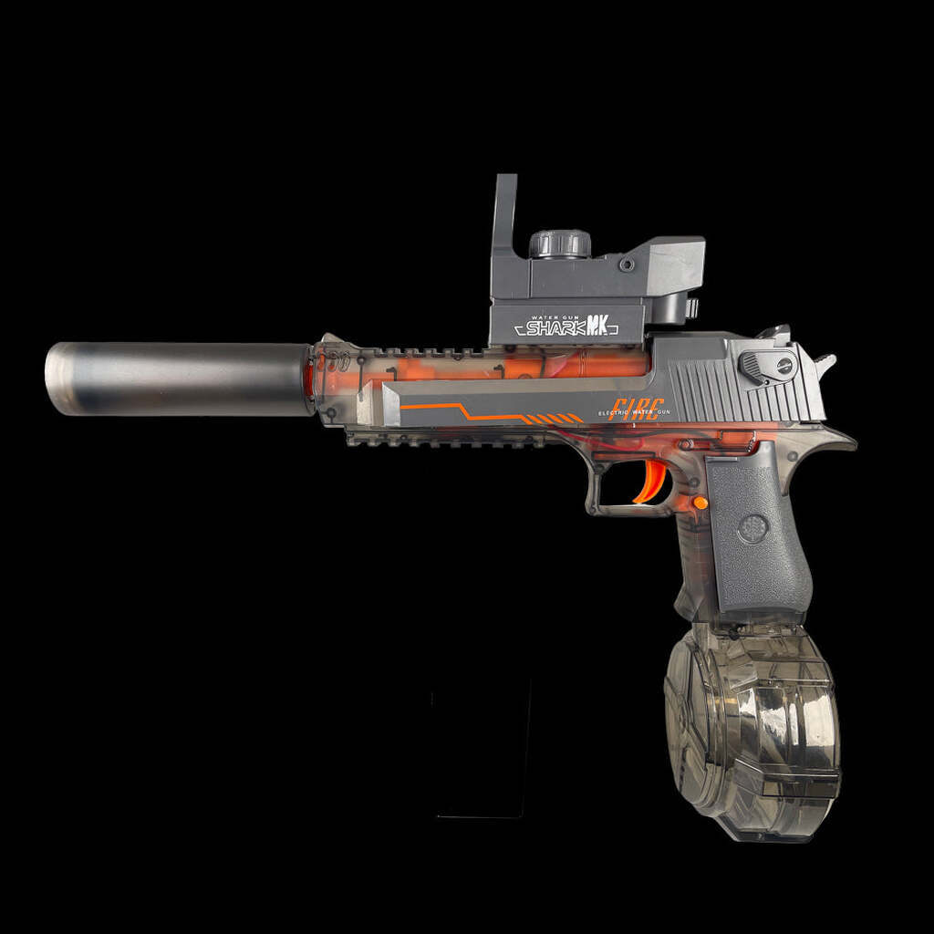 Vandpistol - elektrisk med sejt LED-lys - Orange