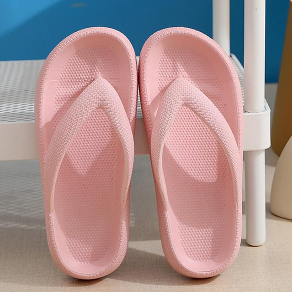 Tåsplit Slippers - Bløde, Skridsikre og i flere flotte farver (Kendt som Happy Flops) - Pink / 42/43