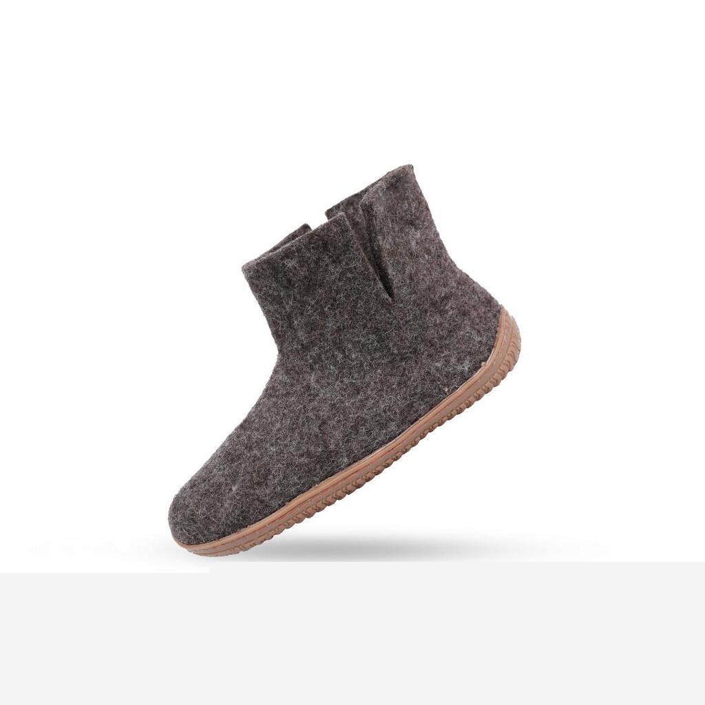 Uldstøvle (100% ren uld) m/Gummisål  - Dansk Design fra SHUS - brun / 46