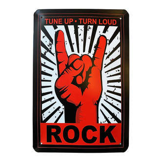 Metalskilt - Rock