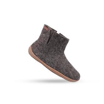 Uldstøvle (100% ren uld) m/Gummisål  - Dansk Design fra SHUS - brun / 42