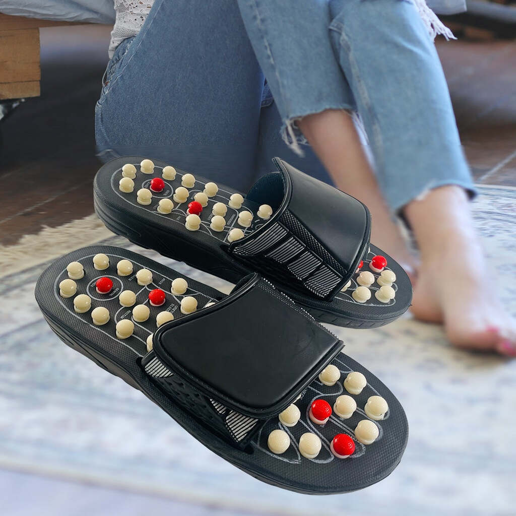 Massagetøfler (zoneterapi) med velcrolukning - 40/41