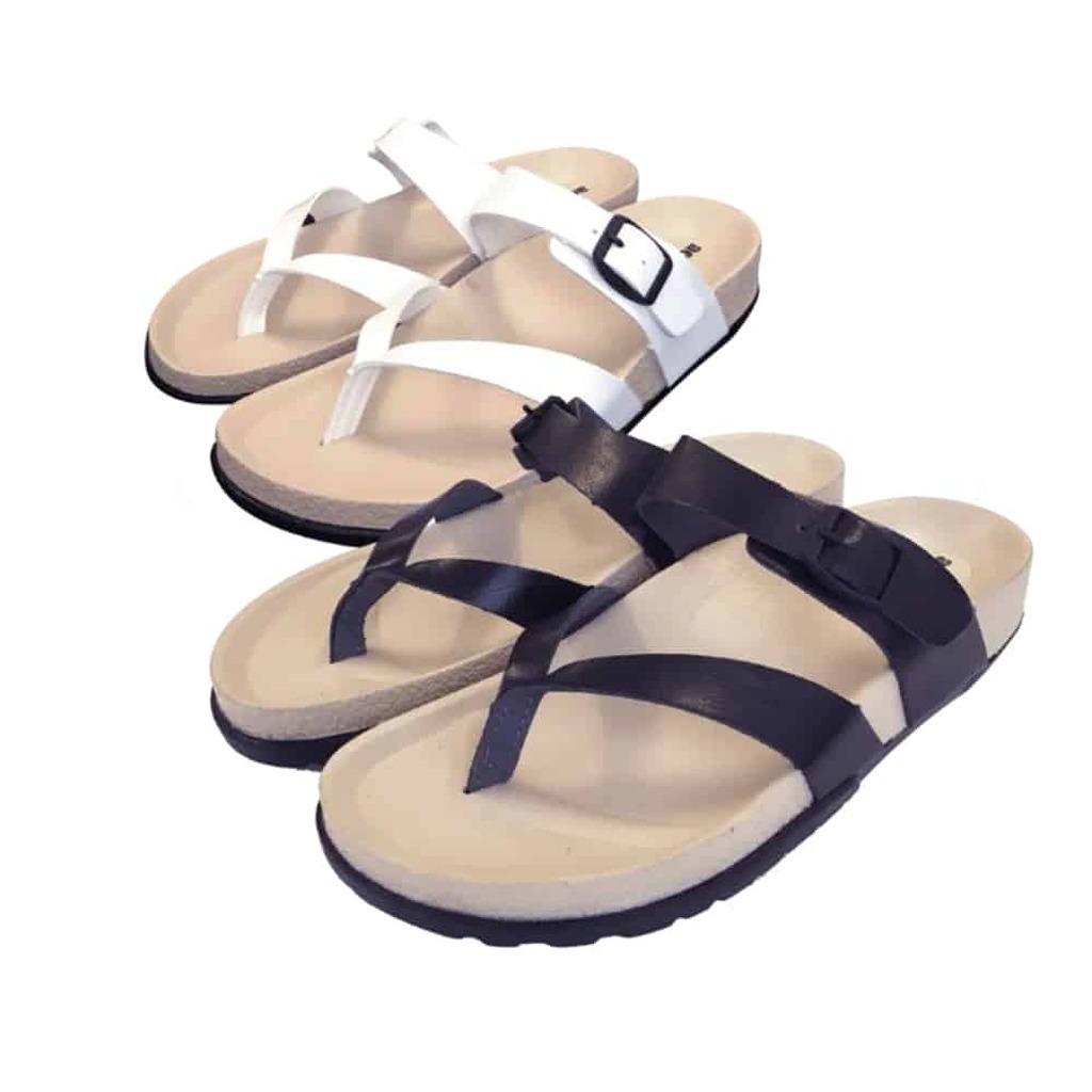 Sandaler Aerosoft Soft Unisex - hvid eller sort - Hvid str EU 37