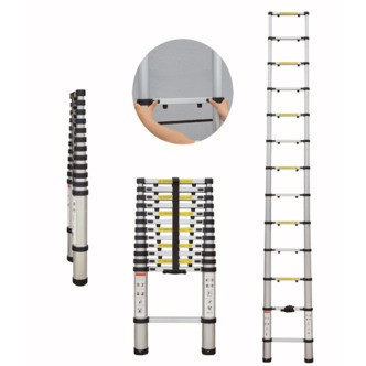 Teleskopstige 3,2 - 2,9 - 2,6 eller 2 meter - 2,6 meter
