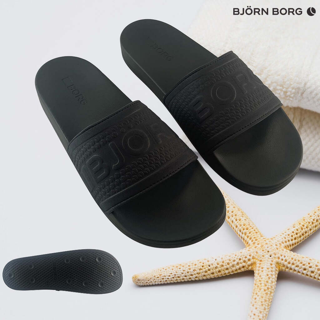 Badesandaler fra Björn Borg Sandaler i Sort eller Navy - Sort 42