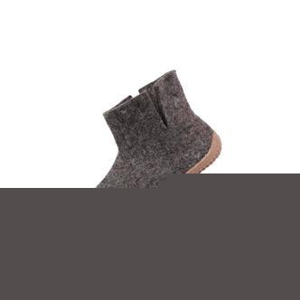 Uldstøvle (100% ren uld) m/Gummisål  - Dansk Design fra SHUS - brun / 44