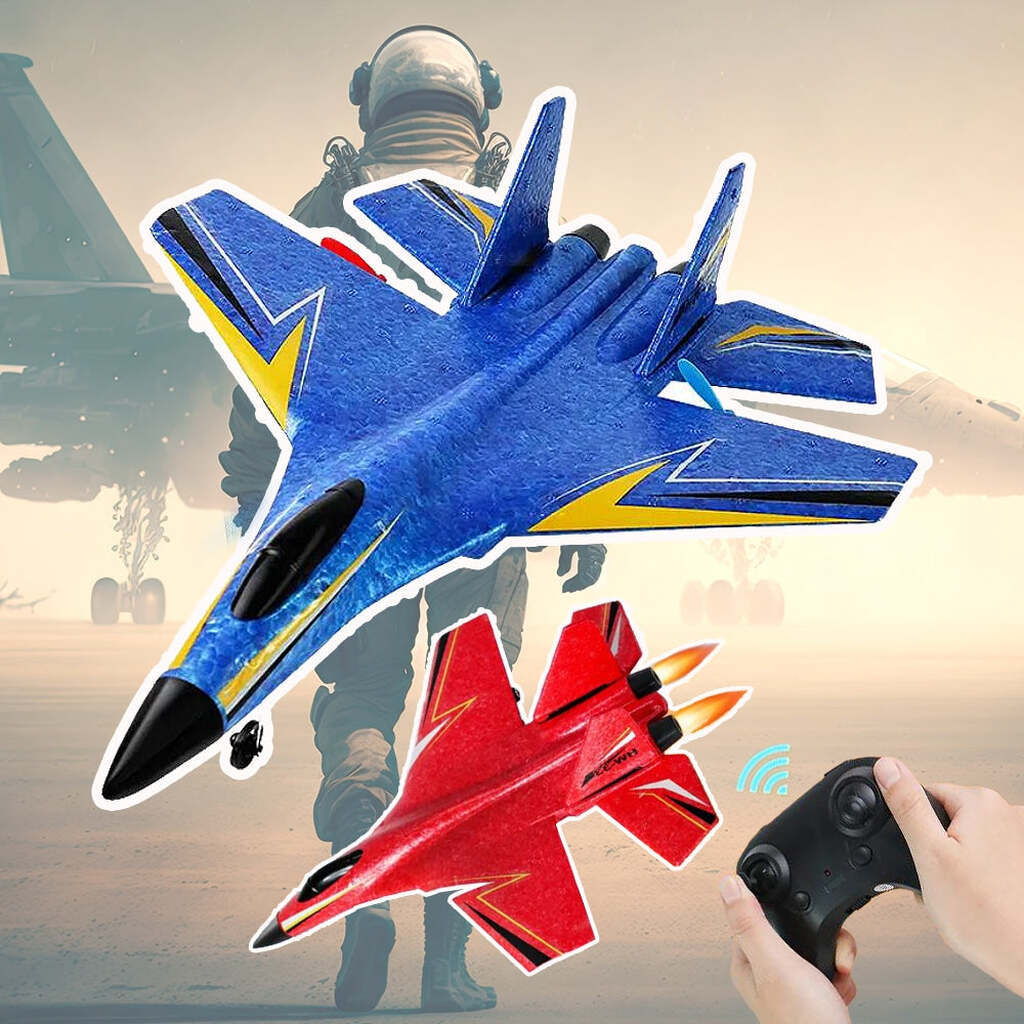 Fjernstyret Drone/Fly med Gyroskop - Model HW33 - Blå eller Rød - - Blå