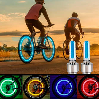 2-Pak - Fireflys - Led-lys til cykler (blå, grøn, gul eller pink) - Blå