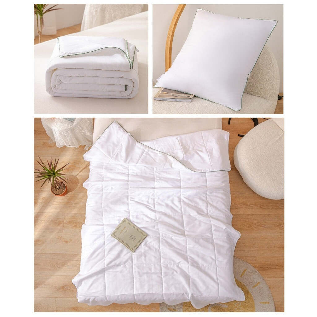 Bambus dyne/pudesæt (blød og kølig) - 140x200 cm