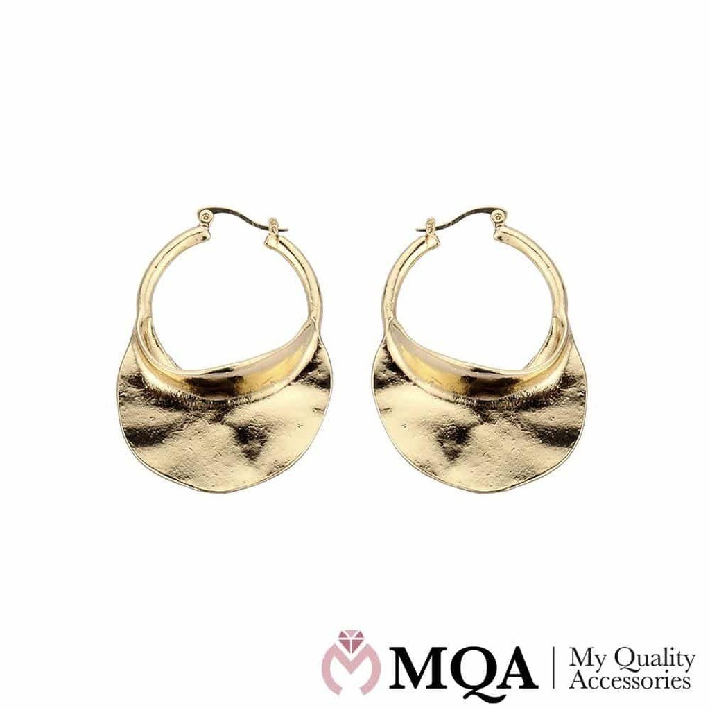 Øreringe med stort blad