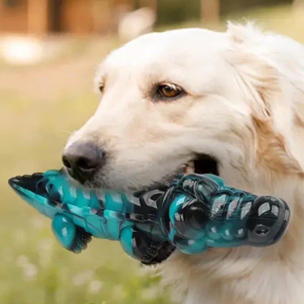 Krokodille Tyggelegetøj til Hunde  -  Ekstremt Holdbart og Tandrensende