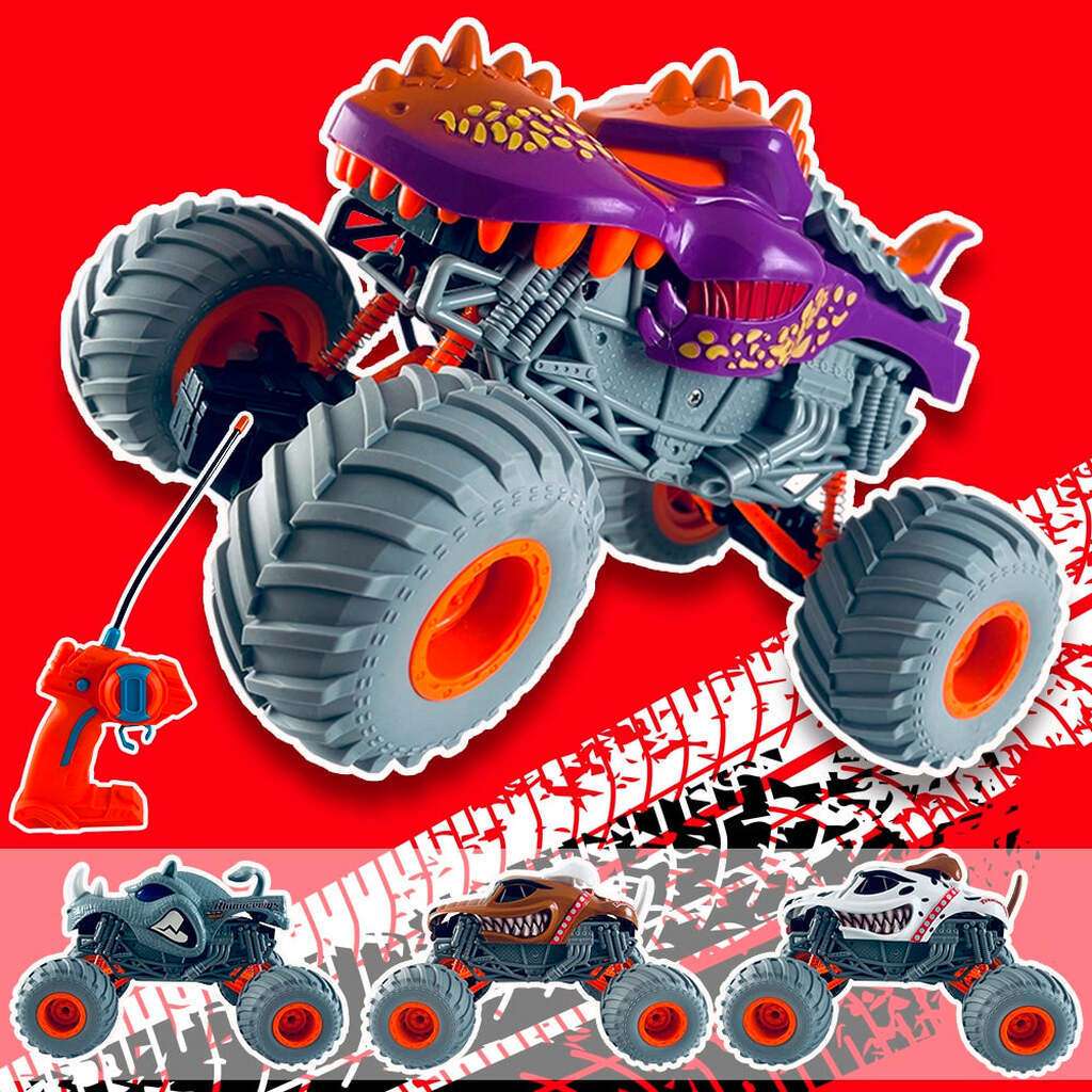 Monster Truck Fjernstyret bil - flere forskellige modeller - - Hvid