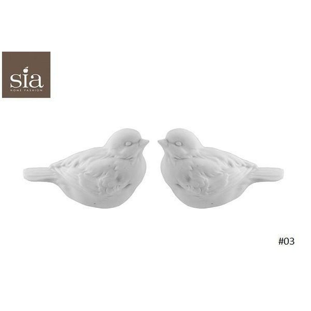 Hvide fugle (2 stk.) 7 cm. fra SIA