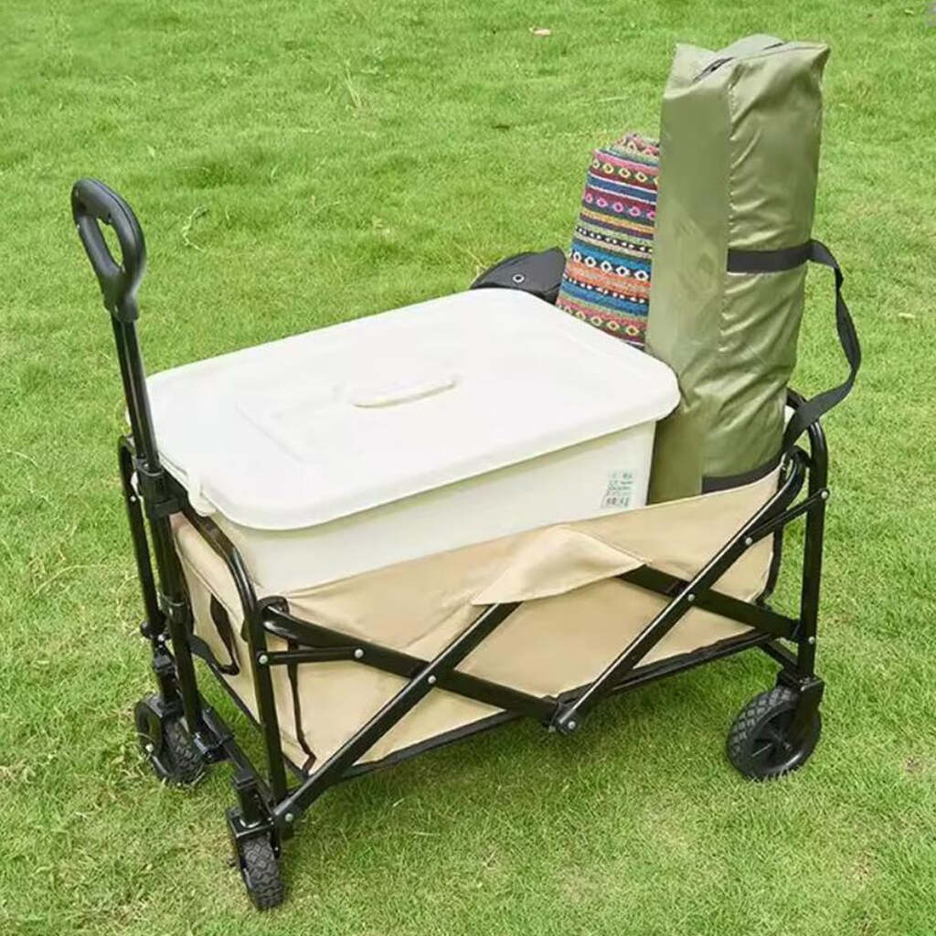 Trækvogn, sammenklappelig - til alle terræner - Beige