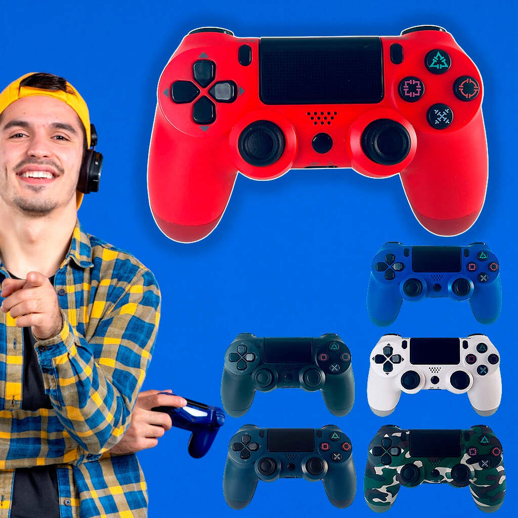 PS4 Trådløs Controller m. Touchpad og vibration - hvid