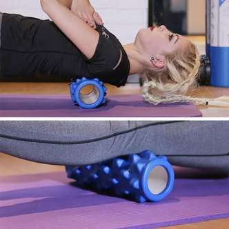 Yoga Foam Roller i sort eller lilla - Lilla