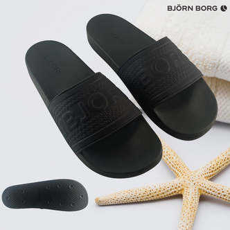 Badesandaler fra Björn Borg Sandaler i Sort eller Navy - Sort 44