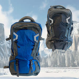 Vandrerygsæk m/ekstra stor kapacitet (70 liter) - Grå