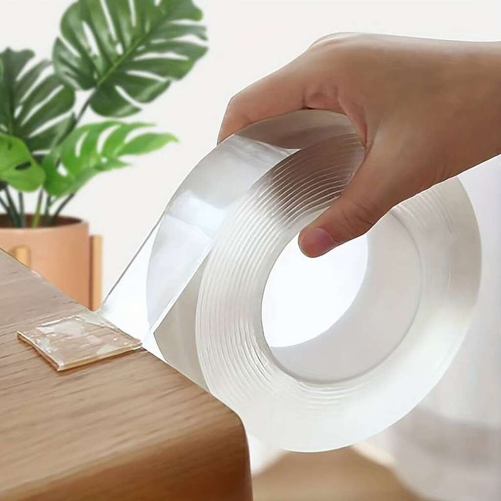 Genanvendelig stærk dobbeltsidet tape