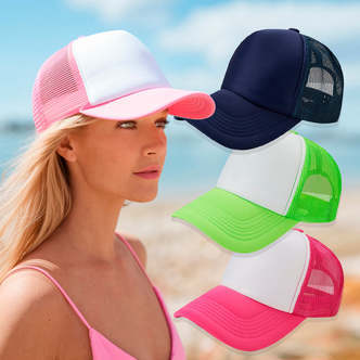 Trucker Cap / Baseball Kasket  -  i mange farver! - Hvid