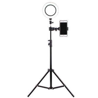 Ring light til Youtube og TikTok med Selfie Stativ/TriPod - 120 cm.