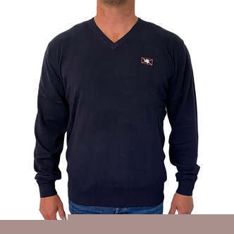 Sweatshirt Wilford Knit fra Vinson Camp i Dark Sapphire - EU X-large