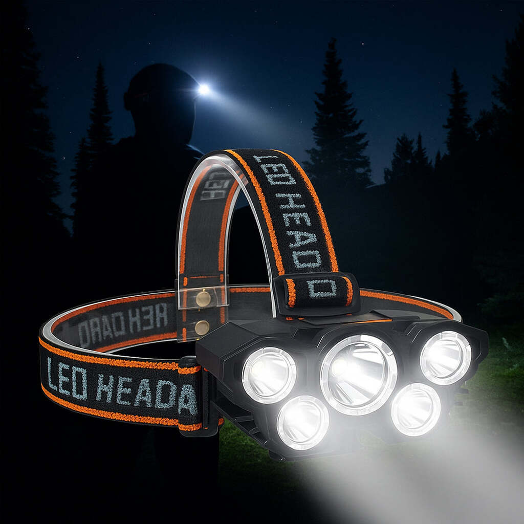 Pandelampe 300 lumen 180Â° justerbar vinkel - 4 lysfunktioner