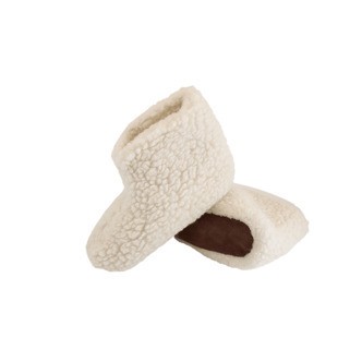 Fluffy Uldstøvle (100% ren uld) - Model Hvid - Dansk Design fra SHUS - 38